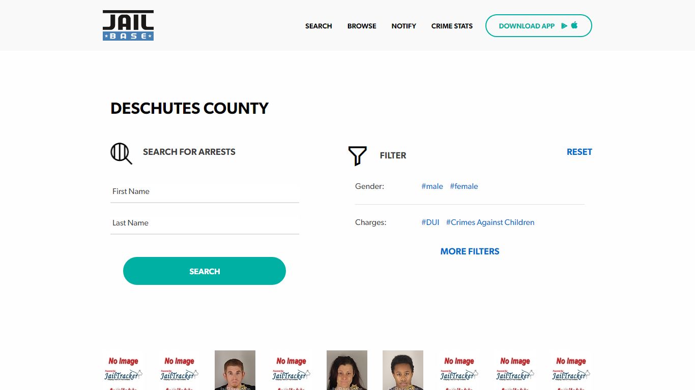 Deschutes County Jail Inmate Search and Mugshots | JailBase